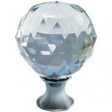 Ручка-кнопка Crystal Palace хром з кристалом d25 мм
