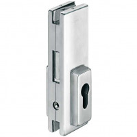 Замок дверной с отверстием PZ нержавеющая сталь полированная