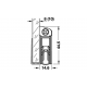 Ущільнювач для скляних дверей двосторонній 8 мм L=708 мм