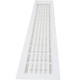 Вентиляционная решетка 480х80 мм, алюминий, белый