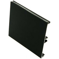 Цоколь алюминиевый L=4200 мм Н=100 мм черный браш