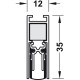 Автоматический дверной уплотнитель 2-сторонний L=958 мм