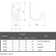 Крючок мебельный одинарный античная бронза
