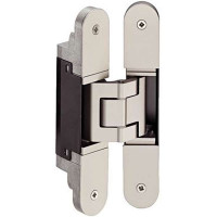 Скрытая дверная петля TE 340 3D мельхиор