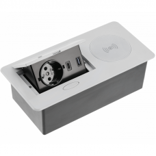 Удлинитель AVARO PLUS 1 розетка SCHUKO + USB А+С WC 5W провод 1,5 м алюминий