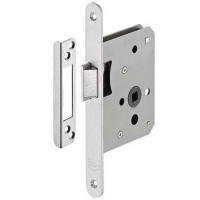 Дверная защелка 185 мм нержавеющая сталь матовая левая