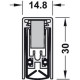 Автоматичний ущільнювач дверей звуко-, димоізоляційний L=1083 мм