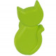 Ручка-кнопка Котик зеленая матовая