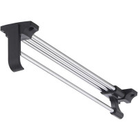 Вешалка-штанга выдвижная Prestige L=450 мм черная/хром