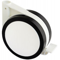 Меблевий ролик Roll 12 Nylon d120 мм чорний/білий