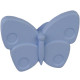 Ручка-кнопка Бабочка голубая матовая