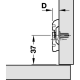 Крестовая монтажная планка Metallamat (с евро-винтами) 6 мм