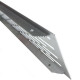 Вентиляционная решетка 500х100 мм, алюминий, цвет нержавеющая сталь