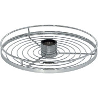 Кошик дротяний 360х50 мм для труби 50 мм хром матовий