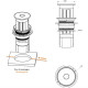 Вертикальний висувний блок Versaelite на 3 розетки + 1 USB.5V хром/чорний глянець