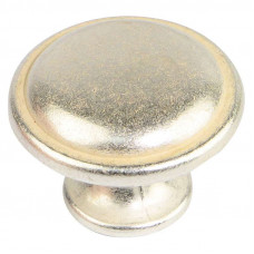 Ручка-кнопка Titus серебро d30 мм