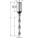 Сверло СМТ твердосплавное монолитное для сквозных отверстий d=5 мм левое