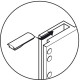 Гардеробний ліфт (пантограф) із навантаженням до 10 кг 600-1000 мм білий