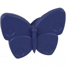 Ручка-кнопка Бабочка синяя матовая