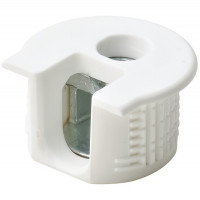 Корпус RAFIX (Рафикс) 20, для толщины 19 мм, пластмасса, белый RAL 9003