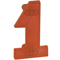 Ручка Одиниця червона прозора м/о 64 мм