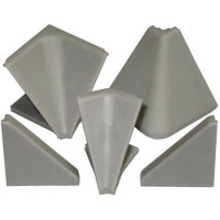 Комплект к плинтусу H=29 мм серый