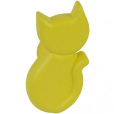 Ручка-кнопка Котик желтая матовая
