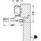Доводчик для дверей DCL 110 з фіксованим важелем
