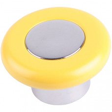 Ручка-кнопка Круг желтая