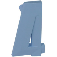 Ручка Четверка голубая матовая м/о 64 мм