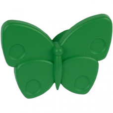 Ручка-кнопка Бабочка зеленая глянцевая