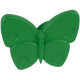 Ручка-кнопка Бабочка зеленая глянцевая
