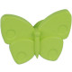 Ручка-кнопка Бабочка светло-зеленая матовая