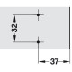 Крестовая монтажная планка Duomatic A с эксцентриком 0 мм