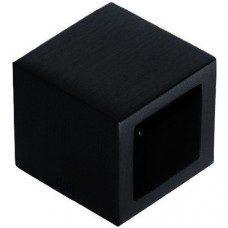 Дверний стопор підлоговий куб чорний