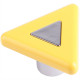 Ручка-кнопка Треугольник желтая