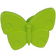 Ручка-кнопка Бабочка зеленая матовая