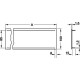 Вентиляционная решетка Startec 100х1000 мм белая