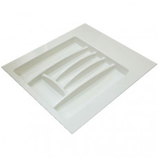 Лоток для столових приладів 500-550 мм пластик білий