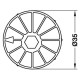 Корпус Maxifix (Максіфікс) D35х15, 5 мм, SW6, для товщини від 19 мм, цинкове лиття, без покриття