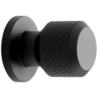 Ручка-кнопка Manor Round черная матовая