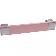 Ручка Arbos хром з рожевим м/о 128 мм