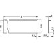 Вентиляционная решетка Startec 100х500 мм серебристая