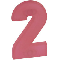 Ручка Двойка розовая прозрачная м/о 64 мм