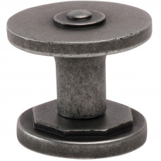 Ручка-кнопка Velarion черное античное железо