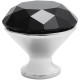 Ручка-кнопка Crystal Palace хром с черным кристаллом