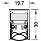 Автоматический дверной уплотнитель звукоизоляционный L=730 мм