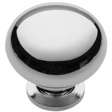 Ручка кнопка Bergamo d32 мм h=30 мм хром полірований