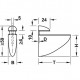 Полкодержатель-пеликан для полки 4-40 мм L=105 мм алюминий