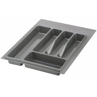 Лоток для столових приладів 450 мм сірий